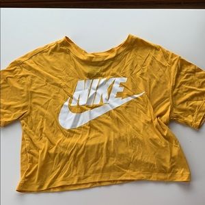 Yellow Nike Graphic Tee Shirt